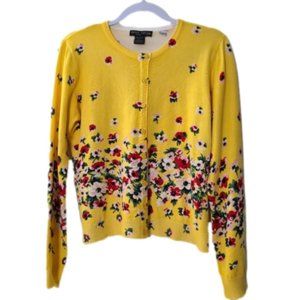 Hayden Park yellow floral blouse.  Size PXL